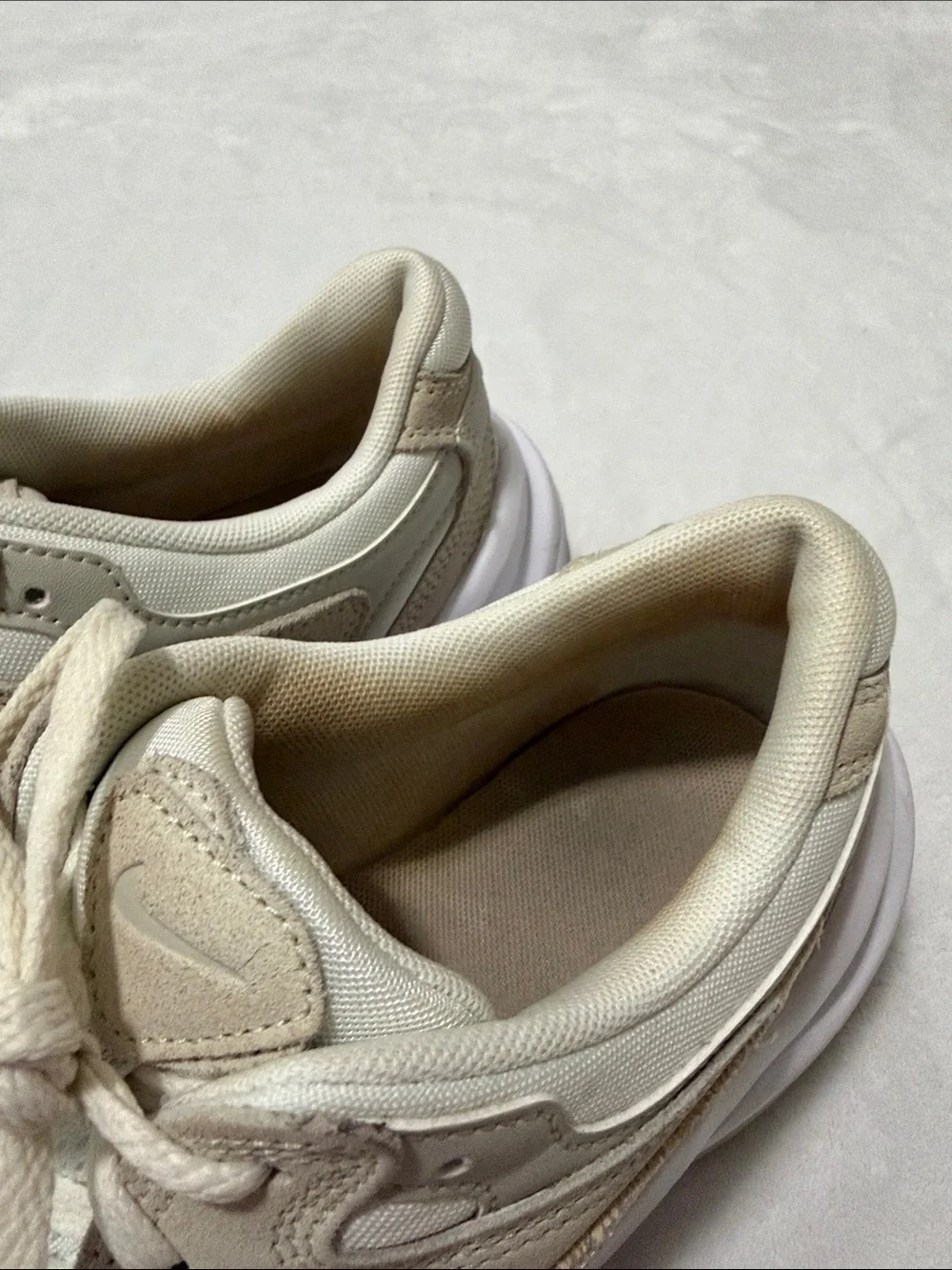 Nike Cream & White Retro Runner Sneakers